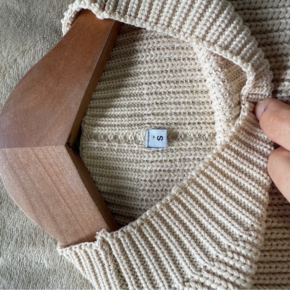 Womens Mock Neck Short Cap Sleeve Sweater Vest Summer Casual Basic Loose Crochet - Picture 4 of 7